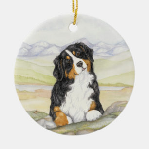 Moritz on rocks ceramic tree decoration