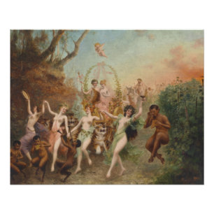 Moritz Stifter Fest der Faune und Nymphen Glossy Poster