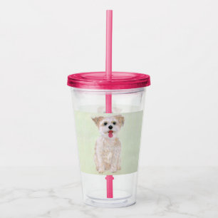 Morkie Acrylic Tumbler