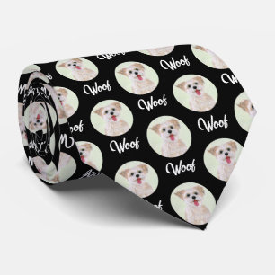 Morkie Black Tie Round Image