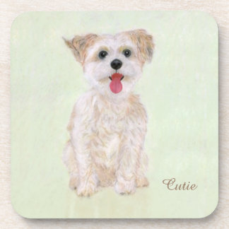 Morkie Dog Beverage Coaster