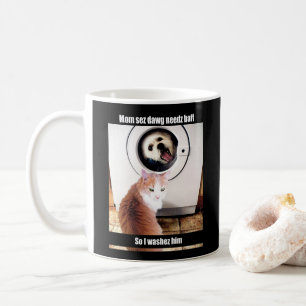 Morkie Dog Cat Meme Funny Humour Cup Mug
