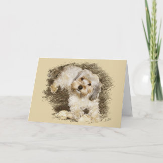 Morkie Greeting Card