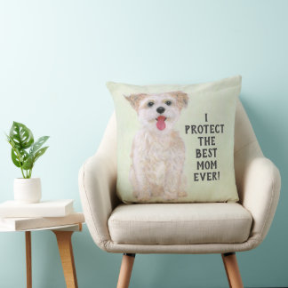 Morkie Guard Dog Pillow