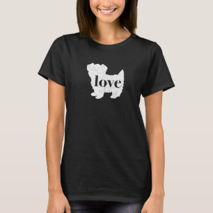 Morkie Maltese Yorkie Love Graphic T-Shirt