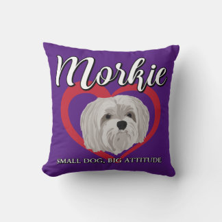 Morkie - Small Dog, Big Attitude - 3 Cushion