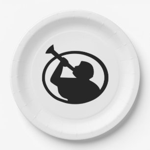 Mormon Angel Mormoni (Symbol of Mormonism) Paper Plate