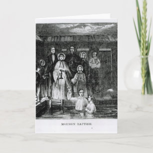 Mormon Baptism Card