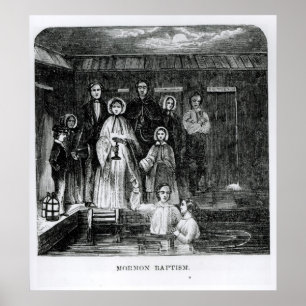 Mormon Baptism Poster