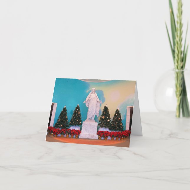 Mormon Christus Christmas Holiday Card (Front)