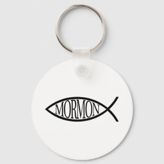 Mormon Fish Key Ring