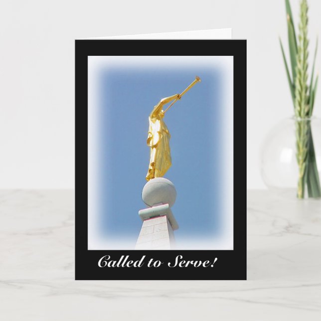 Mormon Missionary: Called to Serve Greeting Card (Front)
