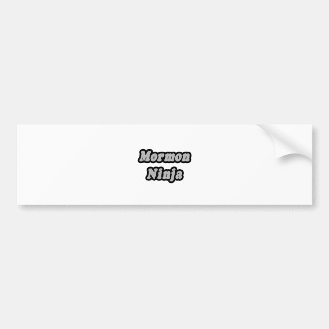 Mormon Ninja Bumper Sticker (Front)