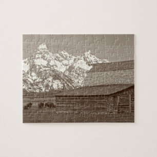 Mormon Row - Grand Teton Mountains - 8x10 - 110 pc Jigsaw Puzzle