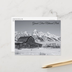 Mormon Row Grand Teton National Park Postcard