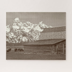 Mormon Row - Grand Tetons - 16x20 - 520 pcs Jigsaw Puzzle