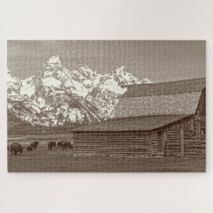 Mormon Row - Grand Tetons - 20x30 - 1014 pcs Jigsaw Puzzle