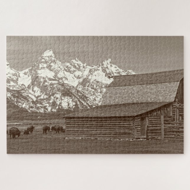 Mormon Row - Grand Tetons - 20x30 - 1014 pcs Jigsaw Puzzle (Horizontal)