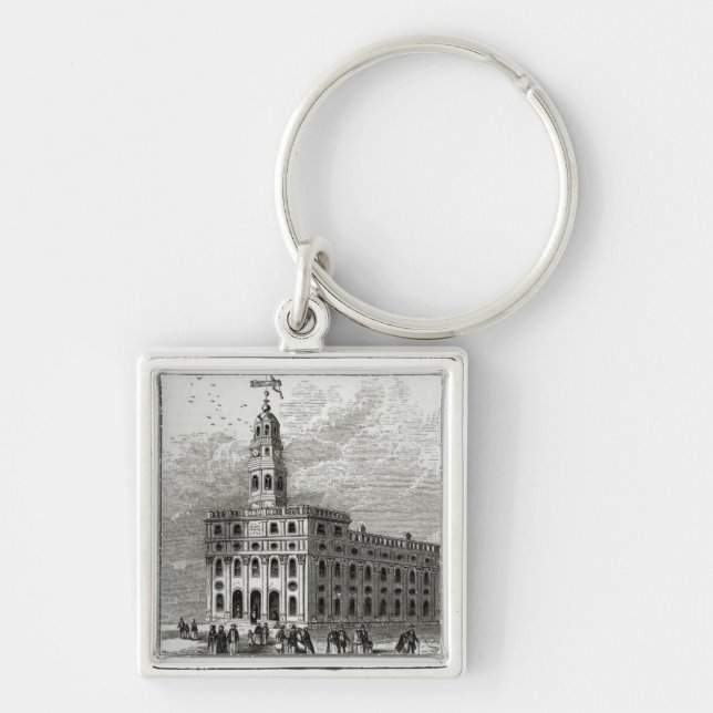 Mormon Temple at Salt Lake, 1854 Key Ring (Front)