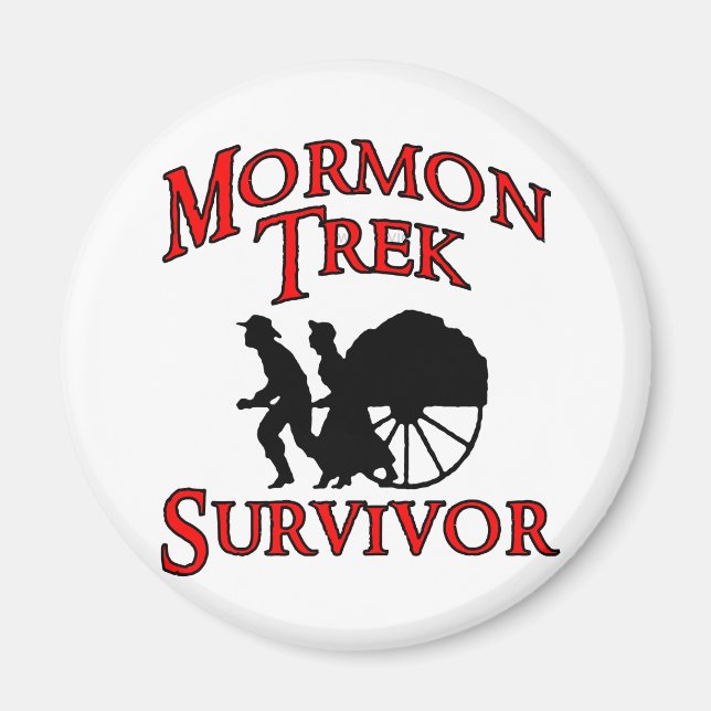 mormon trek survivor magnet (Front)