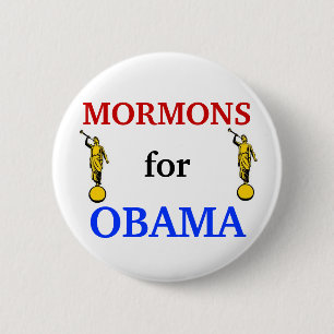 Mormons for Obama 2012 button