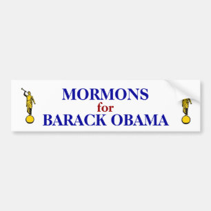 MORMONS FOR OBAMA BUMPER STICKER