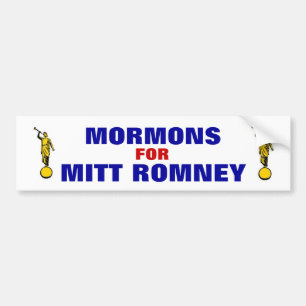 Mormons for Romney bumper sticker