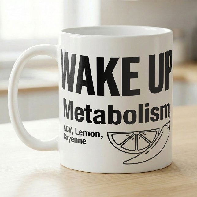 Morning ACV Lemon Cayenne Metabolism Recipe Coffee Mug (Creator Uploaded)