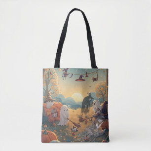 Morning After Halloween - A Ghostly Clean-Up Tale Tote Bag