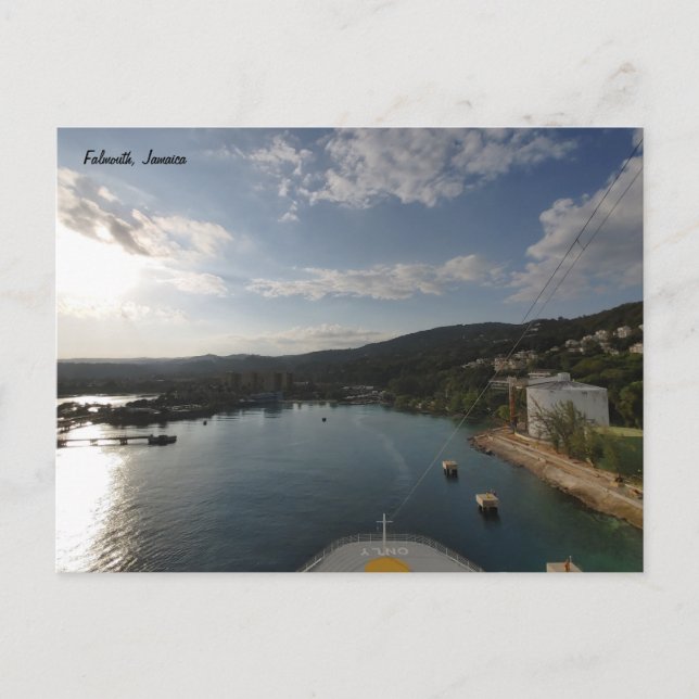 Morning Arrival – Jamaica  Postcard (Front)