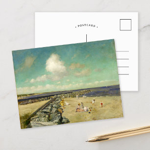 Morning at Breakwater   William Merritt Chase Postcard