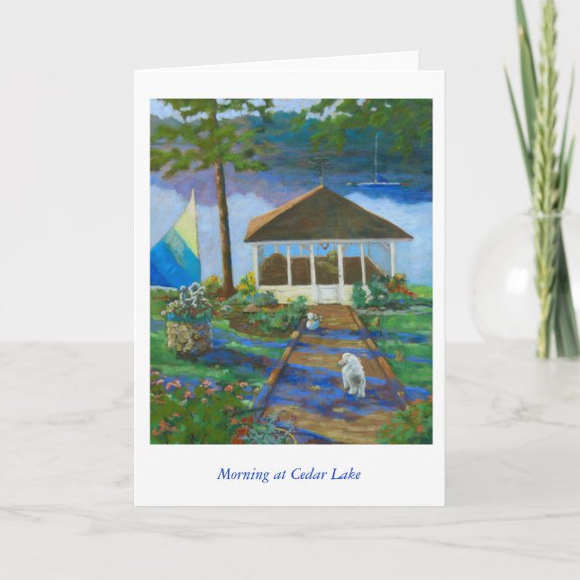 Morning at Cedar Lake Card (Front)