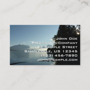 Morning at Lake McDonald in Glacier National Park Business Card