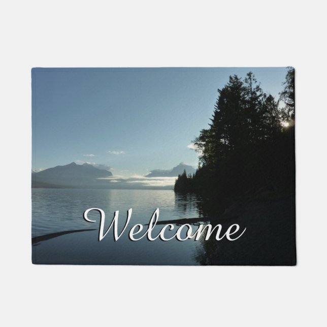 Morning at Lake McDonald in Glacier National Park Doormat (Front)