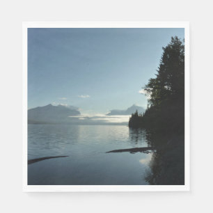 Morning at Lake McDonald in Glacier National Park Napkin
