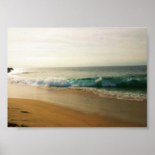 Morning at the Wedge, CA Poster