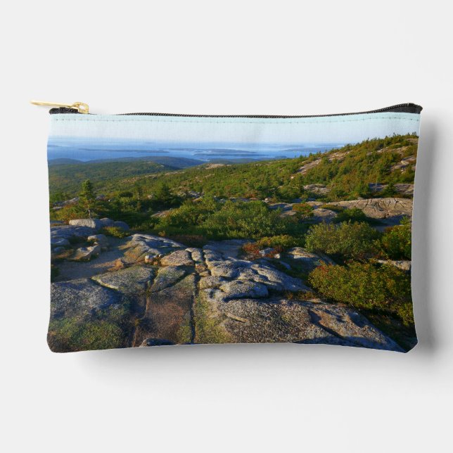 Morning atop Cadillac Mountain at Acadia Accessory Pouch (Front)