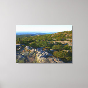 Morning atop Cadillac Mountain at Acadia Canvas Print
