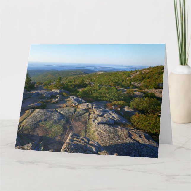 Morning atop Cadillac Mountain at Acadia Card (Front)