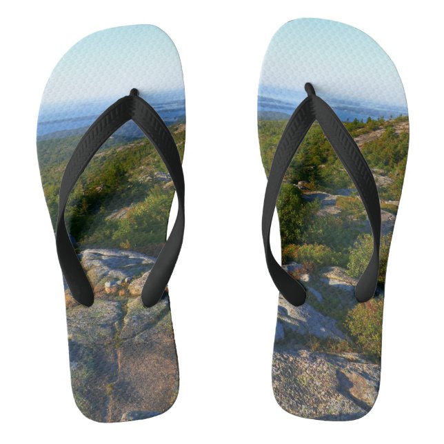 Morning atop Cadillac Mountain at Acadia Flip Flops (Footbed)