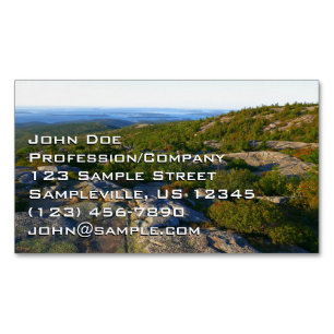 Morning atop Cadillac Mountain at Acadia Magnetic Business Card