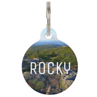 Morning atop Cadillac Mountain at Acadia Pet Tag