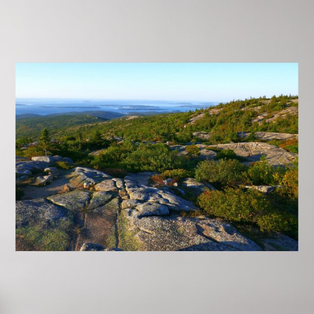 Morning atop Cadillac Mountain at Acadia Poster (Front)