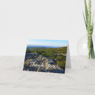 Morning atop Cadillac Mountain at Acadia Thank You Card