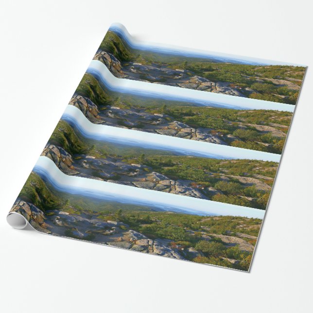 Morning atop Cadillac Mountain at Acadia Wrapping Paper (Unrolled)