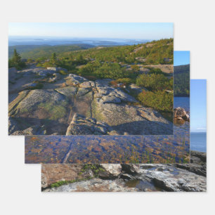 Morning atop Cadillac Mountain at Acadia Wrapping Paper Sheet