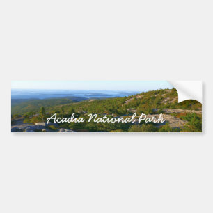 Morning atop Cadillac Mountain Bumper Sticker