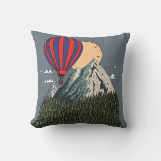 Morning Balloon Ride Cushion