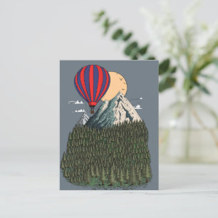Morning Balloon Ride Postcard