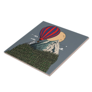 Morning Balloon Ride Tile